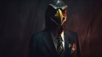Hawk as Politician Artwork