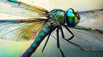 Fluttering Colors of a Dragonfly
