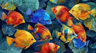 Colorful Tropical Fish by patrika
