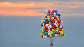 Flying Helium Balloons Across the Atlantic
