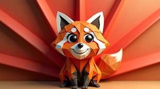 Cartoon Red Panda