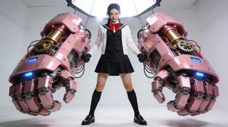Korean Girl With Mecha Arms