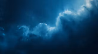 Blue Nebula Space Clouds MacOS