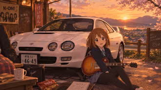 Yui Hirasawa with Toyota Celica GT4