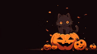 Halloween cat