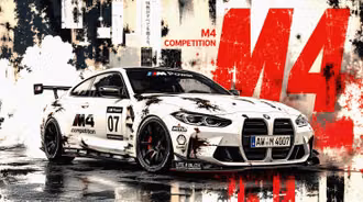 BMW M4 COMPETITION Nero AI Upscaler Face