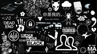 random black collage .__.