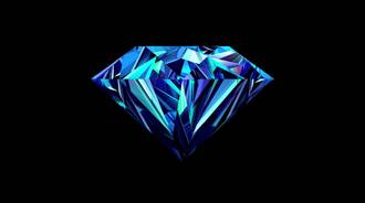 Blue Abstract Diamond