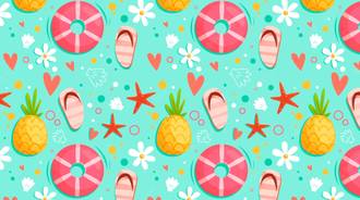 summer pattern desktop wallpaper