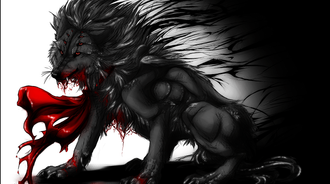 devil wolf and angel wolf wallpaper
