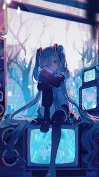 iPhone Miku wallpaper