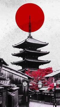 retro Japan phone wallpaper