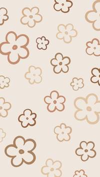 aesthetic preppy brown wallpaper