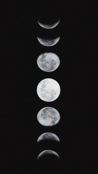 moon phases 4k wallpaper