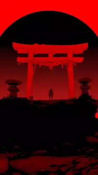 red samurai iPhone wallpaper