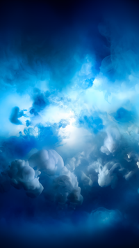 blue clouds iPhone wallpaper