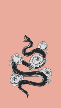 snake art iPhone wallpaper