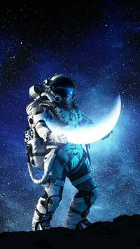 moon astronaut wallpaper