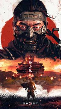 Ghost of Tsushima 4k mobile wallpaper