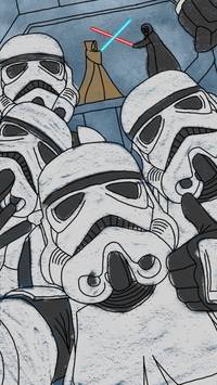 Star Wars drawing wallpaper