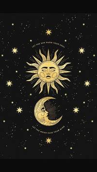 sun moon aesthetic wallpaper