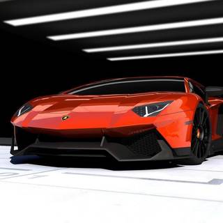 Red Lamborghini wallpaper
