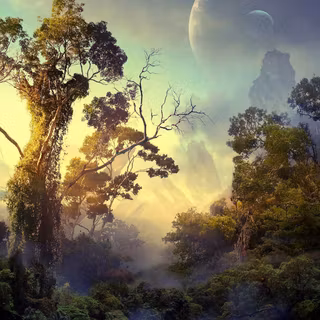 Tropical rainforest wallpaper