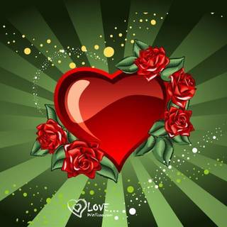 Heart shape wallpaper