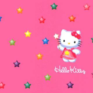 Pink Hello Kitty background
