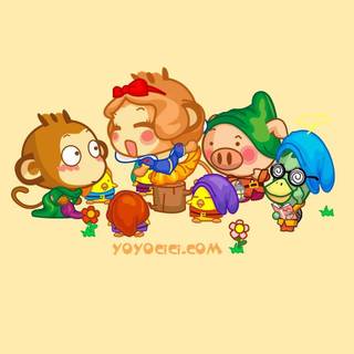 Cartoon monkey wallpaper