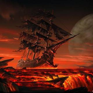 Ghost ship wallpaper