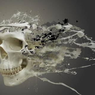 Abstract skull wallpaper