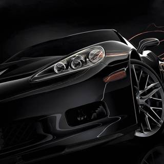 Car black background