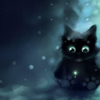 Cartoon cat wallpaper