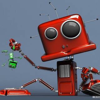 Funny 3D cartoon wallpaper