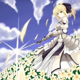 Saber Lily wallpaper