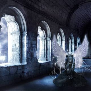 Goth angel wallpaper
