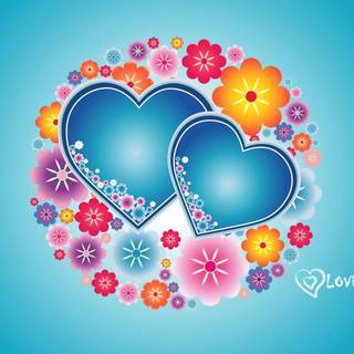 Love hearts wallpaper