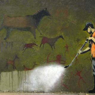 Abstract graffiti wallpaper