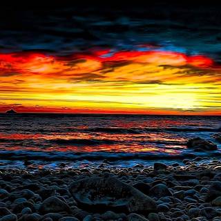 Sunrise beach wallpaper