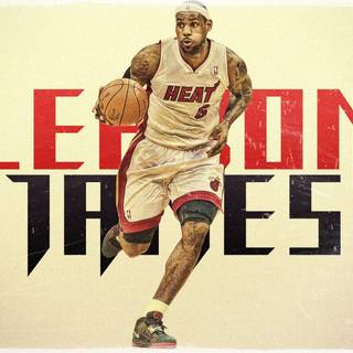LeBron James dunk Heat wallpaper 2015
