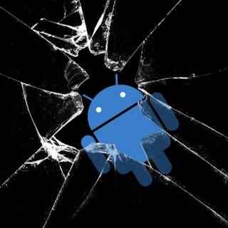 Android blue wallpaper