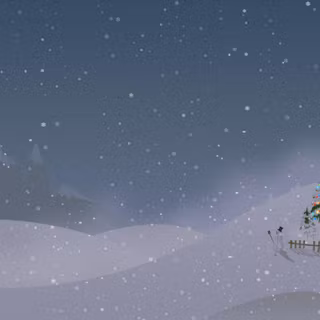 Christmas house wallpaper