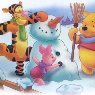 Winnie the pooh christmas wallpaper