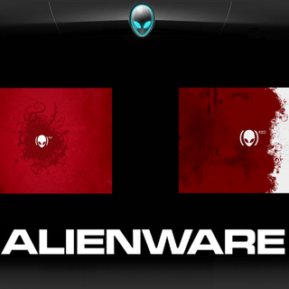 Red Alienware wallpaper
