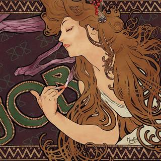 Mucha wallpaper