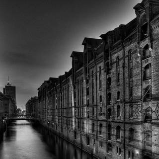 Black and white photo wallpaper