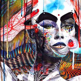 Psychedelic art wallpaper