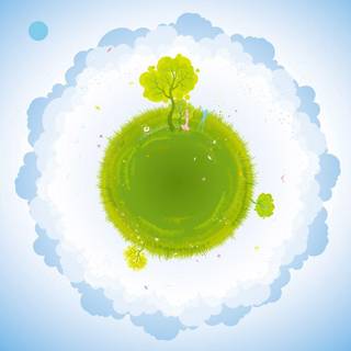 Green planet wallpaper