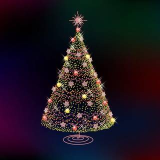 Desktop christmas tree